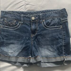 Maurices Blue Jean Shorts with Rolled Cuffs